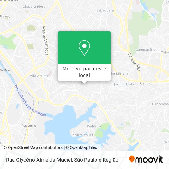 Rua Glycério Almeida Maciel mapa