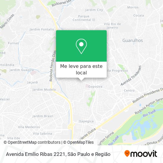 Avenida Emílio Ribas 2221 mapa