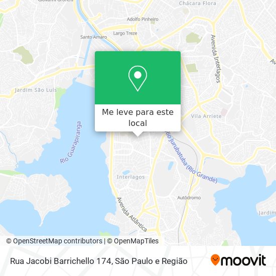 Rua Jacobi Barrichello 174 mapa