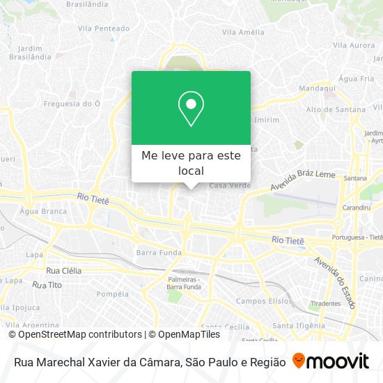 Rua Marechal Xavier da Câmara mapa