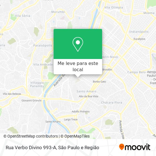 Rua Verbo Divino 993-A mapa