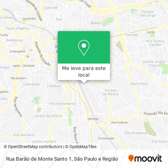 Rua Barão de Monte Santo 1 mapa