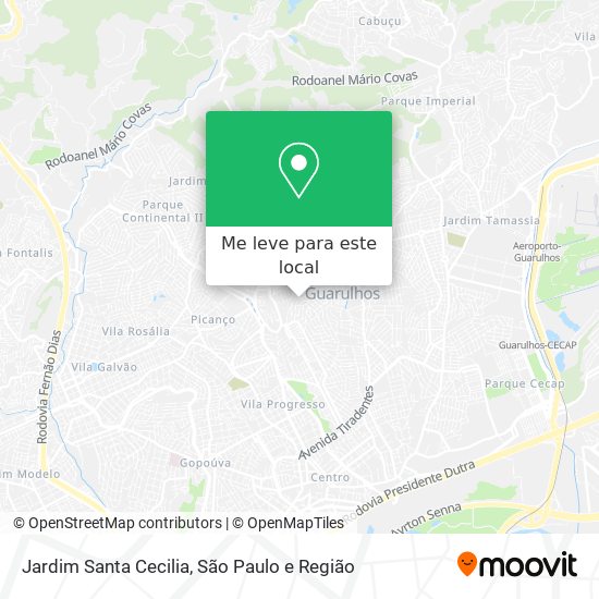 Jardim Santa Cecilia mapa