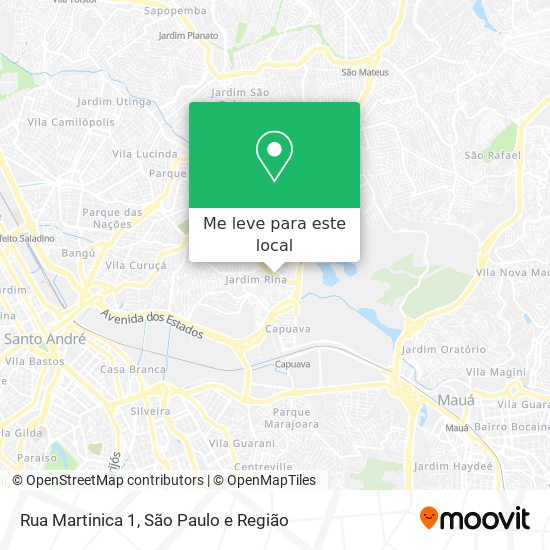 Rua Martinica 1 mapa