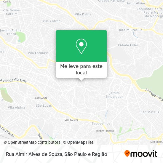 Rua Almir Alves de Souza mapa