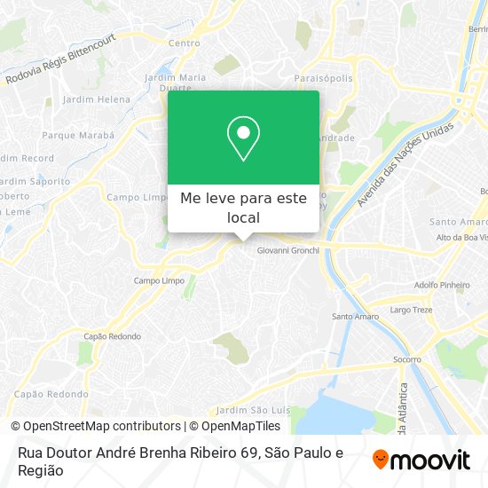 Rua Doutor André Brenha Ribeiro 69 mapa