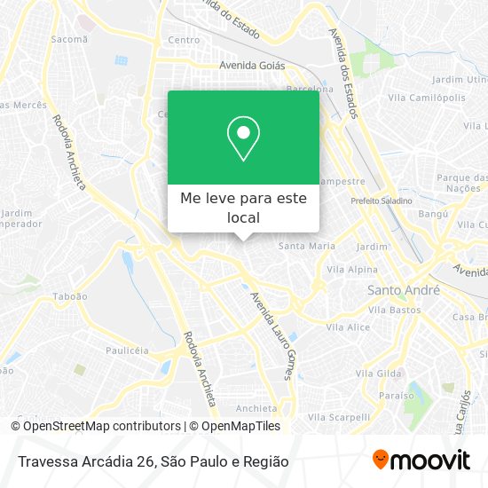 Travessa Arcádia 26 mapa