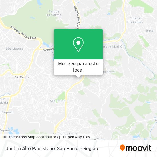 Jardim Alto Paulistano mapa