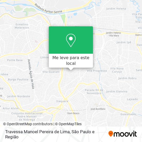 Travessa Manoel Pereira de Lima mapa