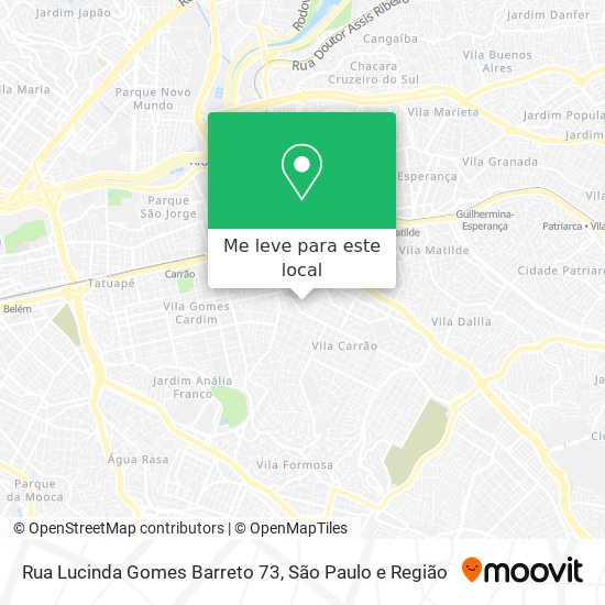Rua Lucinda Gomes Barreto 73 mapa