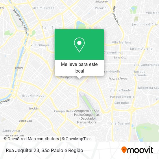 Rua Jequitaí 23 mapa