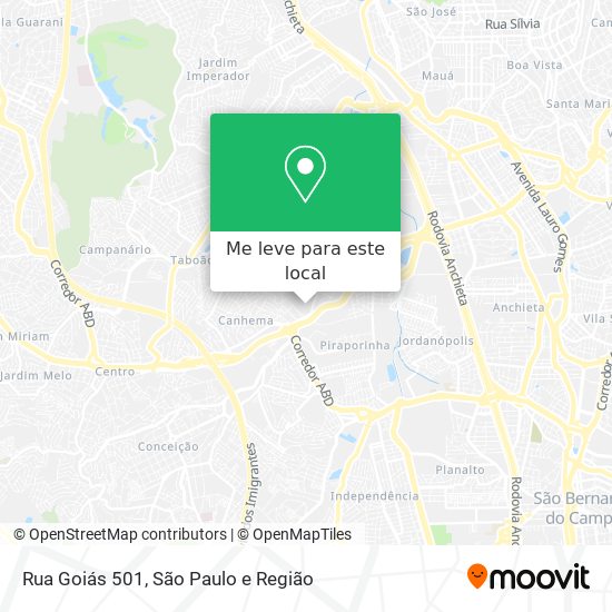Rua Goiás 501 mapa