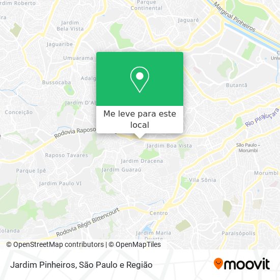 Jardim Pinheiros mapa