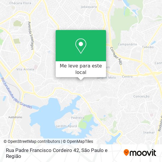 Rua Padre Francisco Cordeiro 42 mapa