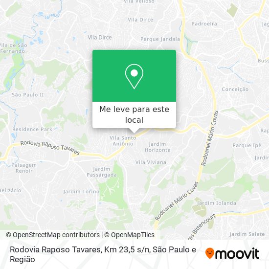 Rodovia Raposo Tavares, Km 23,5 s / n mapa