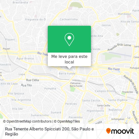 Rua Tenente Alberto Spicciati 200 mapa