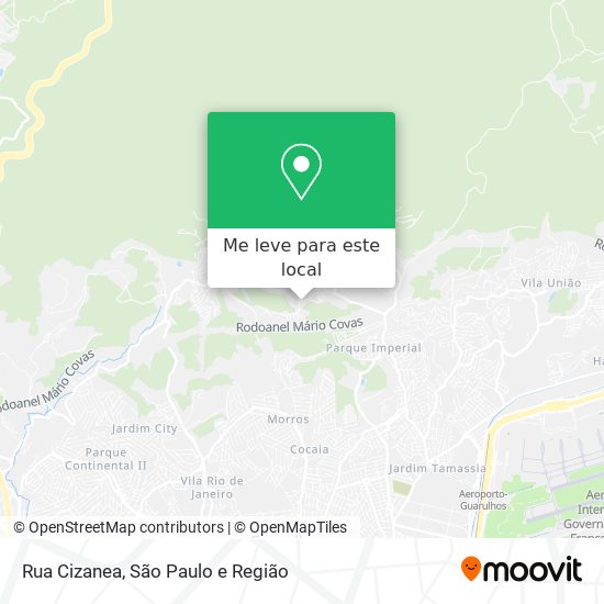 Rua Cizanea mapa