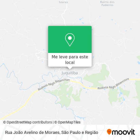 Rua João Avelino de Moraes mapa