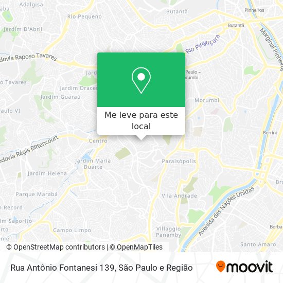 Rua Antônio Fontanesi 139 mapa