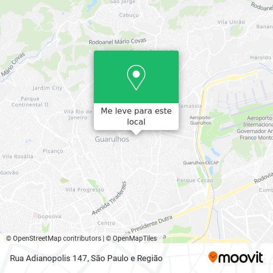 Rua Adianopolis 147 mapa