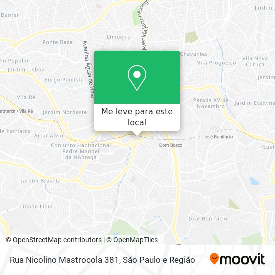 Rua Nicolino Mastrocola 381 mapa