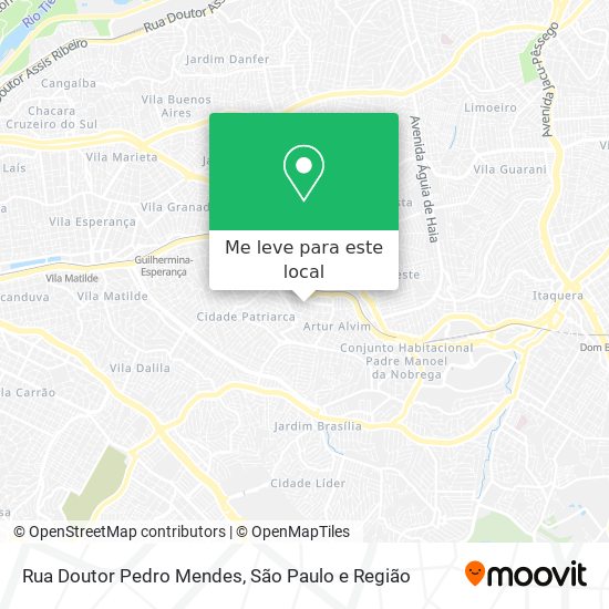Rua Doutor Pedro Mendes mapa