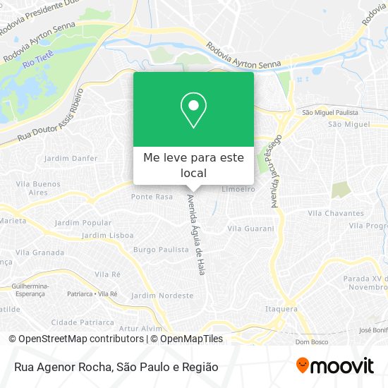 Rua Agenor Rocha mapa