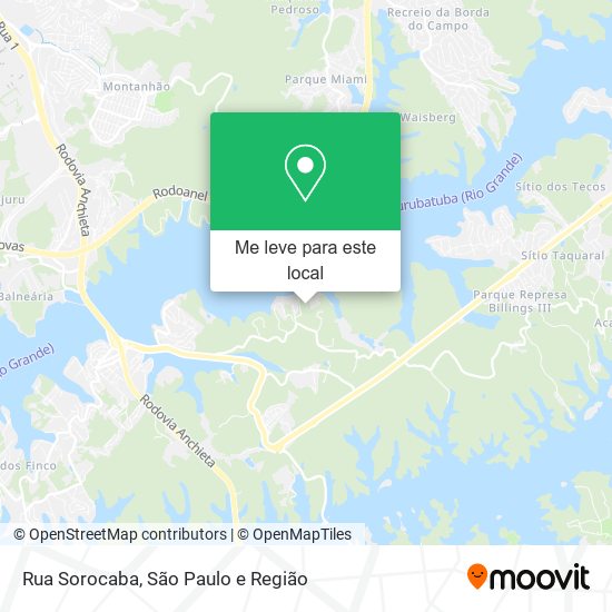 Rua Sorocaba mapa