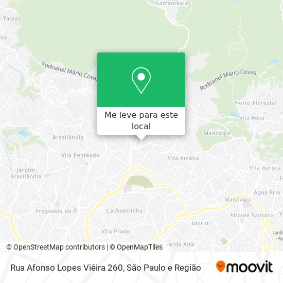 Rua Afonso Lopes Viêira 260 mapa