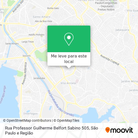 Rua Professor Guilherme Belfort Sabino 505 mapa