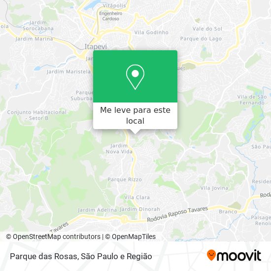 Parque das Rosas mapa