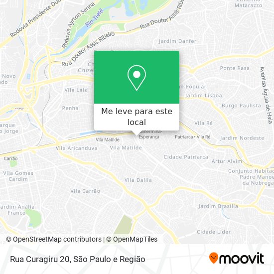 Rua Curagiru 20 mapa