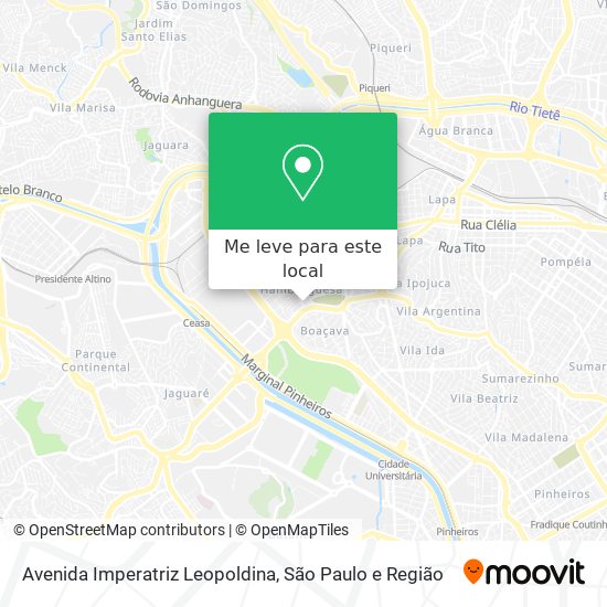 Avenida Imperatriz Leopoldina mapa