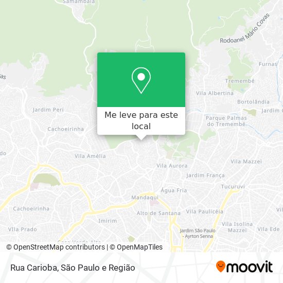 Rua Carioba mapa