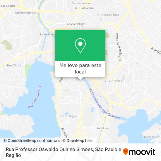 Rua Professor Oswaldo Quirino Simões mapa