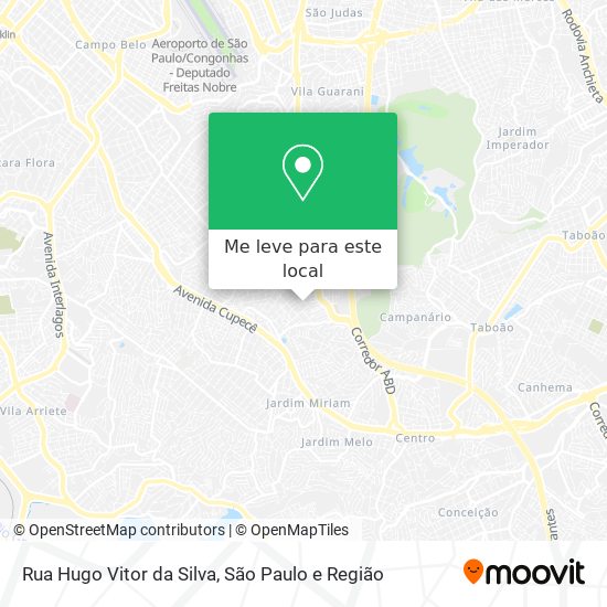 Rua Hugo Vitor da Silva mapa