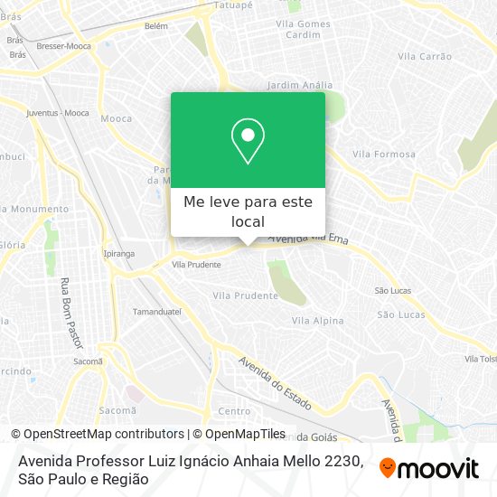 Avenida Professor Luiz Ignácio Anhaia Mello 2230 mapa