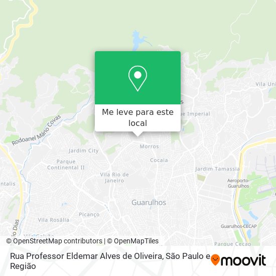 Rua Professor Eldemar Alves de Oliveira mapa