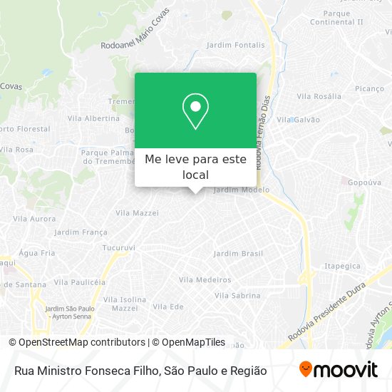 Rua Ministro Fonseca Filho mapa