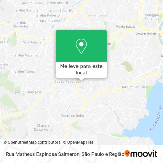 Rua Matheus Espinosa Salmeron mapa