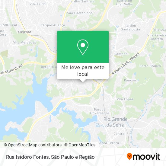 Rua Isidoro Fontes mapa
