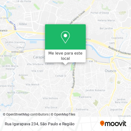 Rua Igarapava 234 mapa