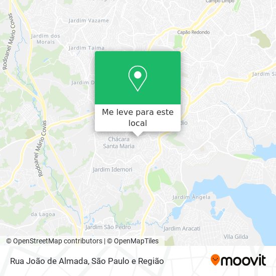 Rua João de Almada mapa
