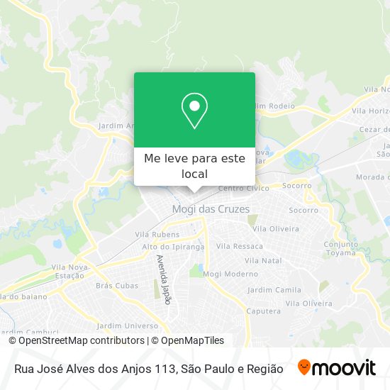 Rua José Alves dos Anjos 113 mapa