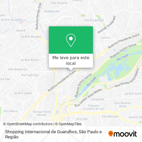 Shopping Internacional de Guarulhos mapa