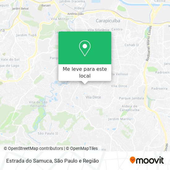 Estrada do Samuca mapa