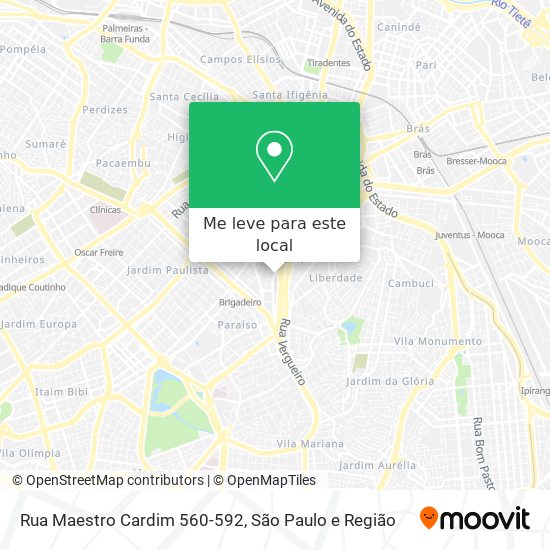 Rua Maestro Cardim 560-592 mapa