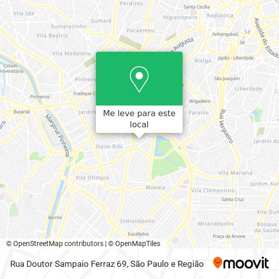 Rua Doutor Sampaio Ferraz 69 mapa