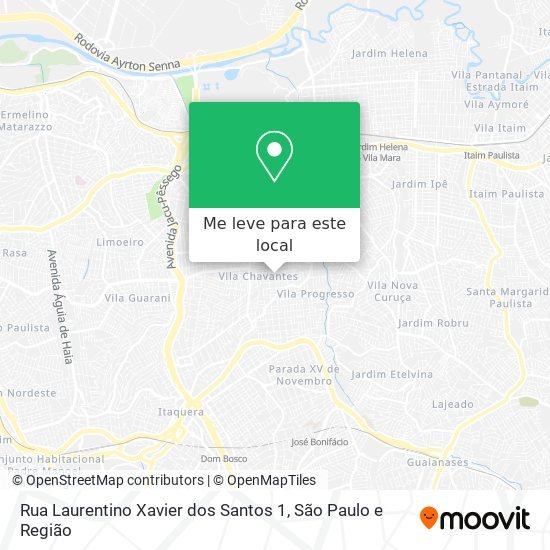 Rua Laurentino Xavier dos Santos 1 mapa