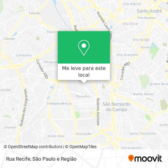 Rua Recife mapa